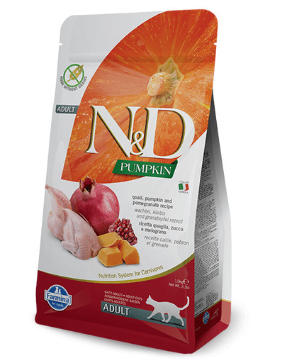 FARMINA N&D Pumpkin Quail & Pomegranate Adult Cat 300 g